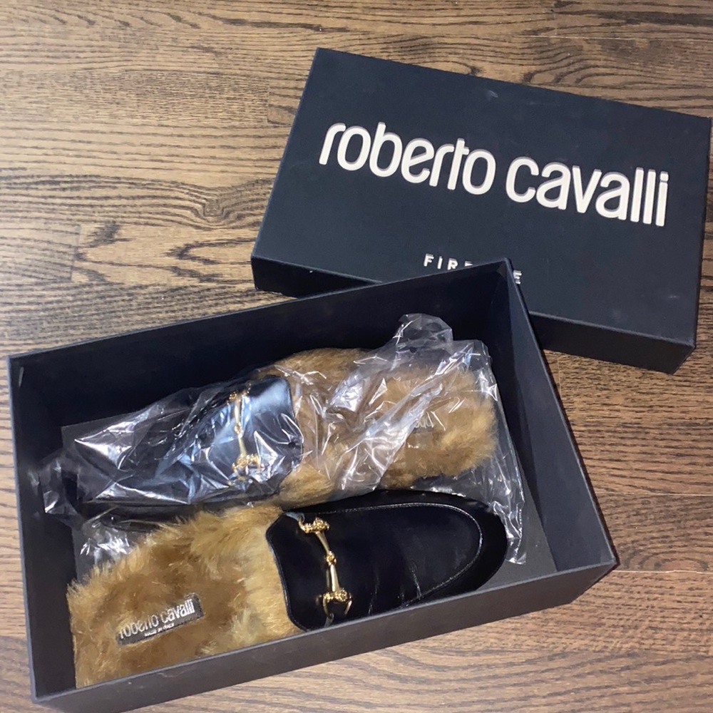 Roberto Cavalli Designer Vitello Mens Shoes